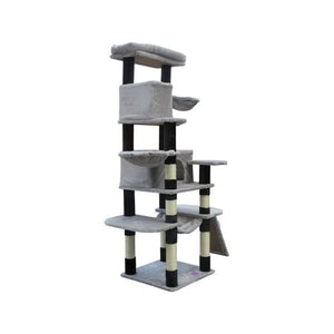 YES4PETS 161cm Cat Scratching Post Tree Scratcher Pole Grey PetServo