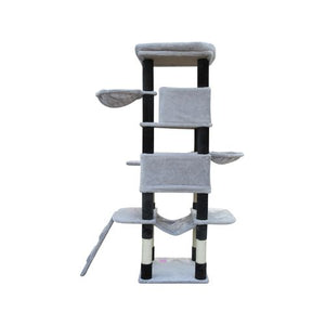 YES4PETS 161cm Cat Scratching Post Tree Scratcher Pole Grey PetServo