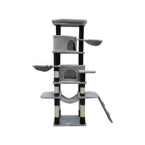 YES4PETS 161cm Cat Scratching Post Tree Scratcher Pole Grey PetServo