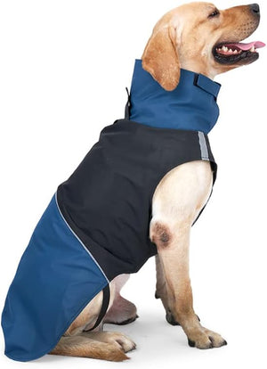 ODSSDAPU - Blue Windproof Dog Coat w/Leash Hole - Petservo