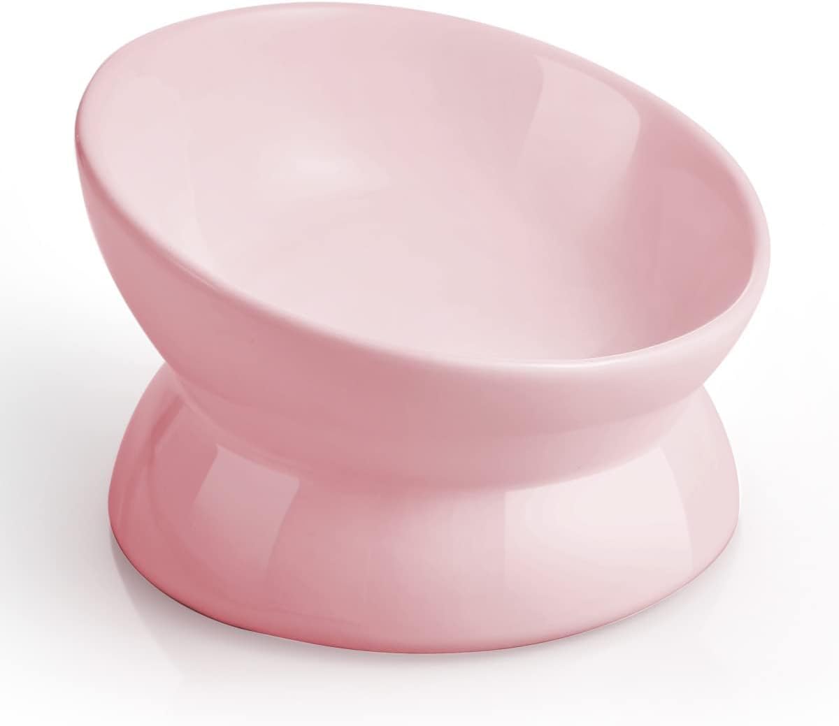 Pink plastic cup on a white background at Pet Servo