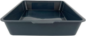 Black plastic tray on a white background at Pet Servo