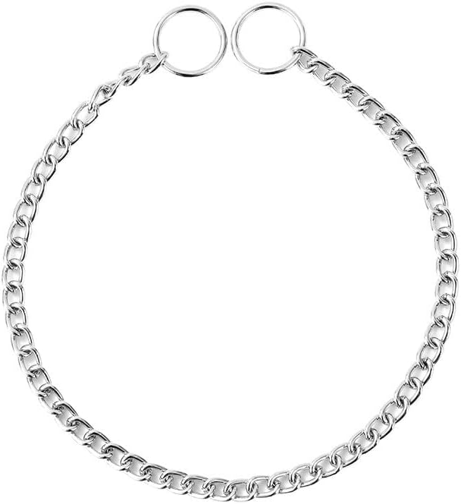 Paws & Claws - Pet 40cmx2mm Chain Collar/Necklace Choker for Small Dogs Silver