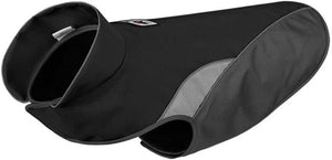 Black fleece winter coat—waterproof, reflective, and warm - Petservo