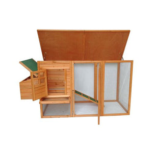 YES4PETS - Large Coop & Hutch with Open Roof - Petservo