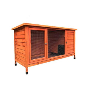 YES4PETS - XXL Rabbit Hutch & Coop with Pull-Out Tray - Petservo