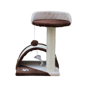 YES4PETS 50cm Cat Scratching Post Tree Scratching Pole-Brown PetServo