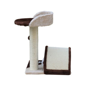 YES4PETS 50cm Cat Scratching Post Tree Scratching Pole-Brown PetServo