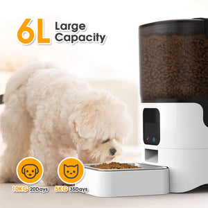 Advwin - 6L Automatic Pet Feeder 5G WiFi - petservo