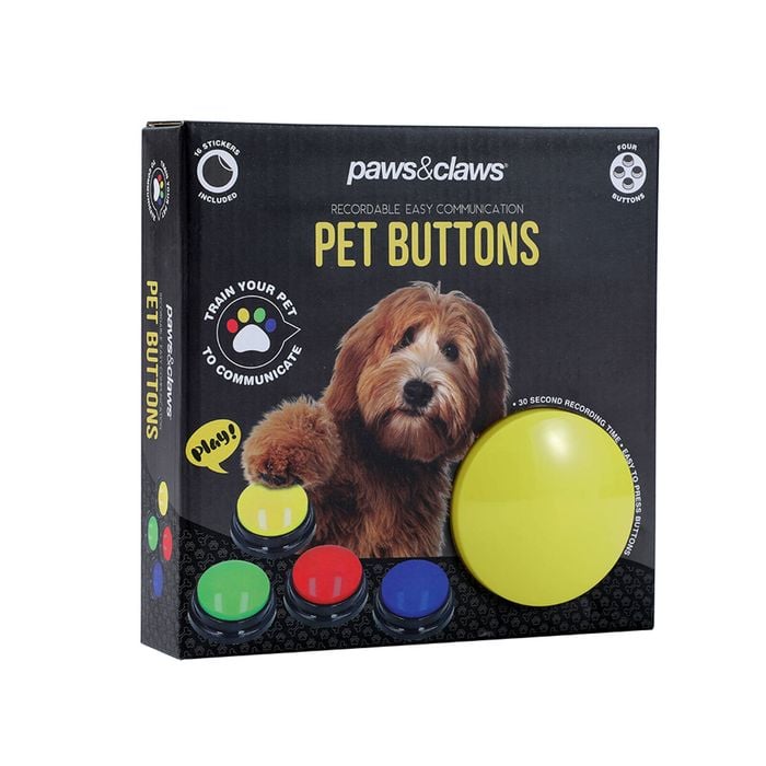 Paws & Claws - Pet Talking Buttons - 4 Pack - PetServo