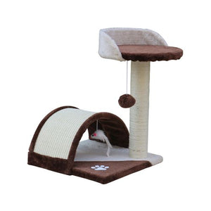 YES4PETS 50cm Cat Scratching Post Tree Scratching Pole-Brown PetServo