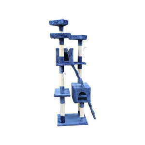 Yes4pets 170cm Cat Scratching Post Tree with Ladder Blue - Pet Servo