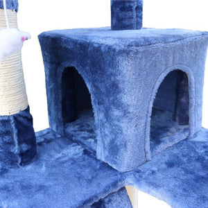 Yes4pets 170cm Cat Scratching Post Tree with Ladder Blue - Pet Servo