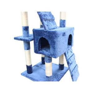 Yes4pets 170cm Cat Scratching Post Tree with Ladder Blue - Pet Servo
