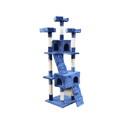 Yes4pets 170cm Cat Scratching Post Tree with Ladder Blue - Pet Servo