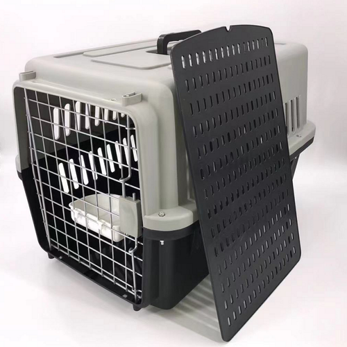 YES4PETS Large Dog Cat Carrier Rabbit Airline Cage With Tray PetServo