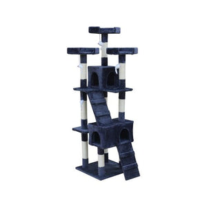 Yes4pets 170cm Cat Scratching Post Tree with Ladder Grey - PetServo