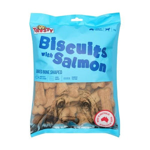 Trusty - 1kg Baked Biscuits with Salmon Adult Dog Treats - petservo
