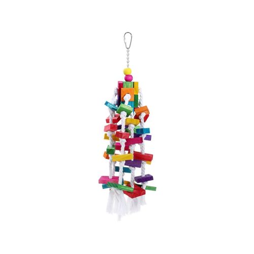 YES4PETS - Large Wood Hanging Swing Bird Toy for Birds - Pet Servo