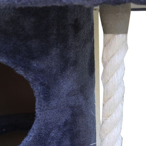 Yes4pets 170cm XL multi-level cat scratching post tower grey Petservo