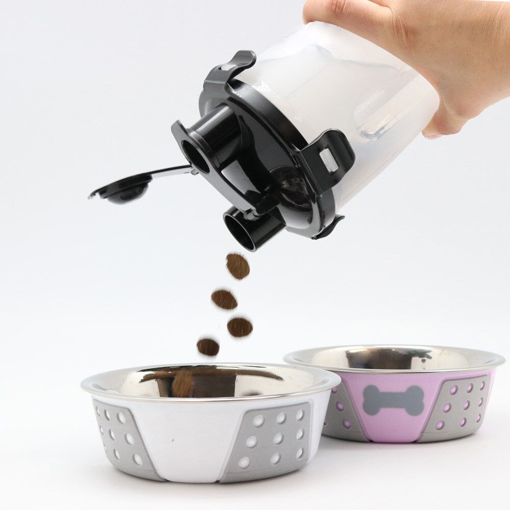YES4PETS - Portable Dog Puppy Cat Drinking Travel Food Water Feeder Bottle