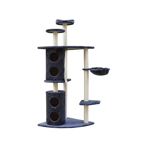 Yes4pets 170cm XL multi-level cat scratching post tower grey Petservo
