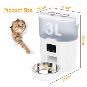Advwin - 3L Automatic Pet Feeder WiFi APP - petservo