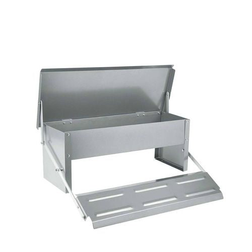 Rooster Farms 11L Automatic Chicken Feeder - Aluminium Treadle-1