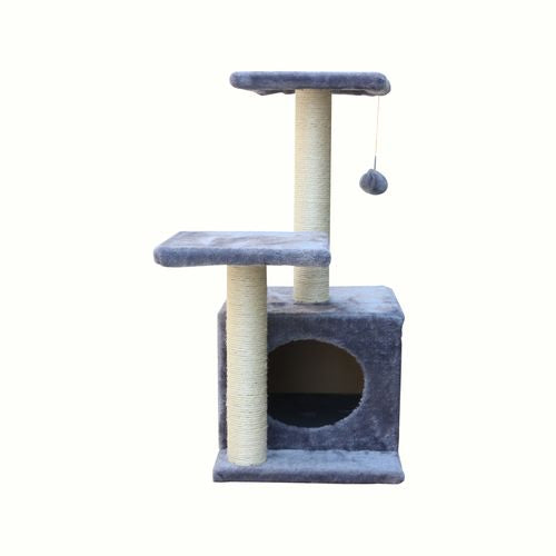 YES4PETS 71cm Grey Cat Scratching Tree Post Furniture Gym - PetServo