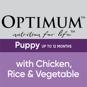 Optimum - Puppy Wet Dog Food With Chicken, Rice & Vegetables 100g - Petservo