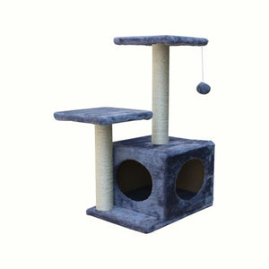 YES4PETS 71cm Grey Cat Scratching Tree Post Furniture Gym - PetServo