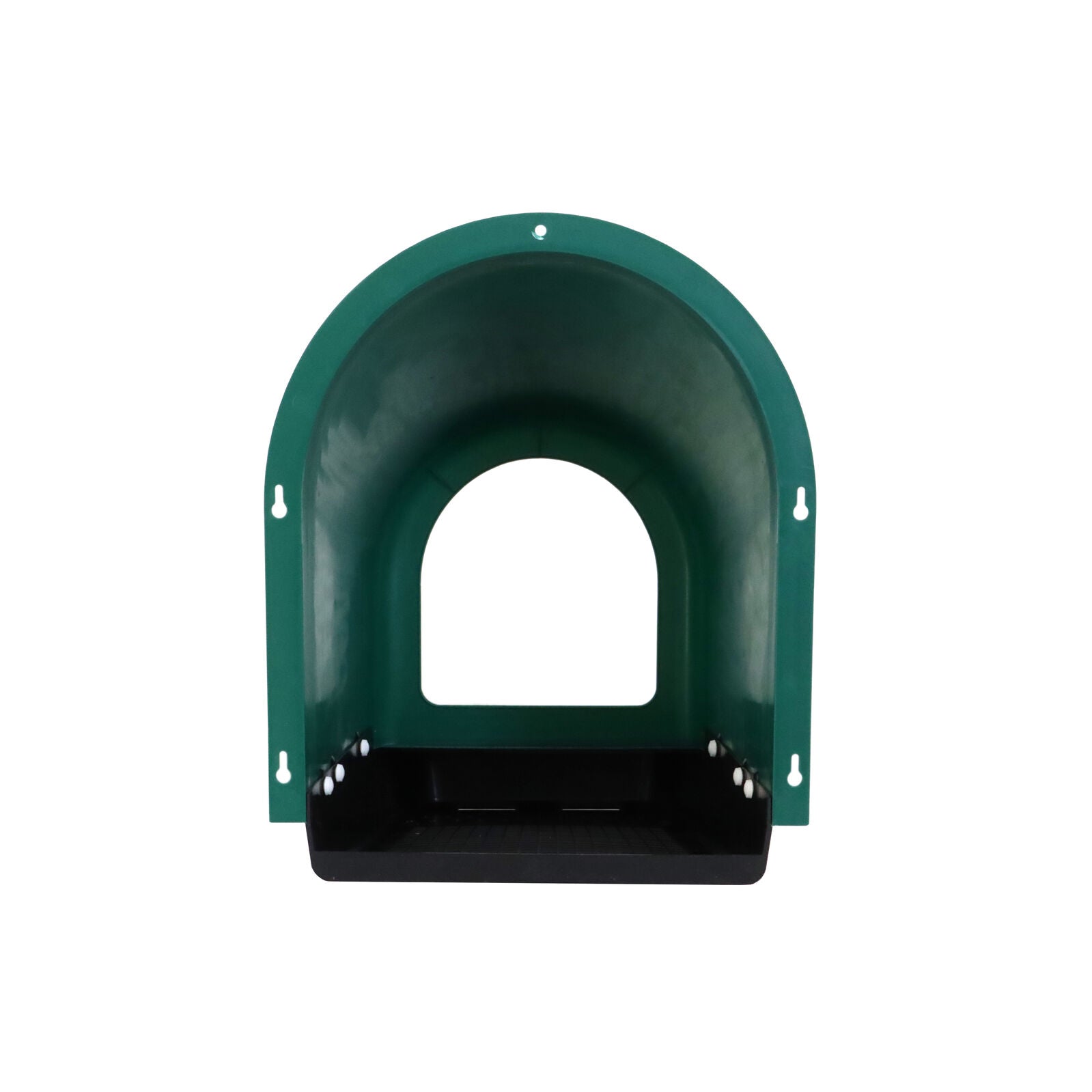 Green plastic tunnel on a white background at Pet Servo