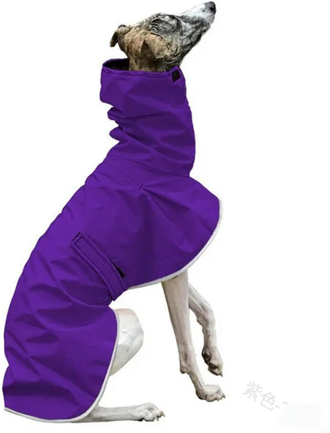 Purple Waterproof Fleece Coat for Whippets & Greyhounds - Petservo