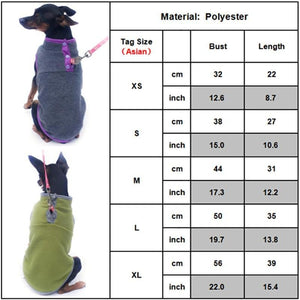 Blue Dog Winter Vest Warm Polyester Jacket for Small Breeds - Petservo