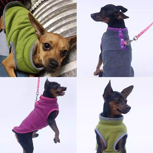 Blue Dog Winter Vest Warm Polyester Jacket for Small Breeds - Petservo