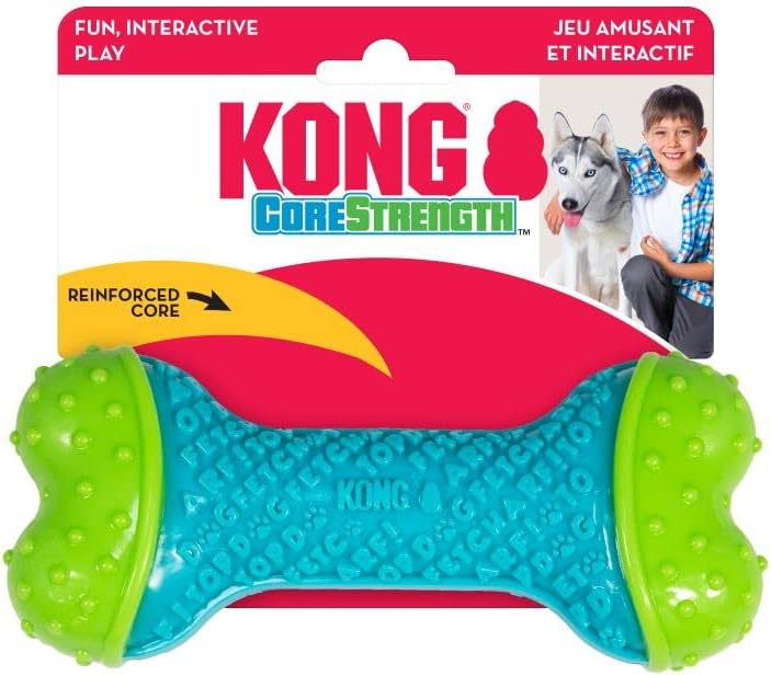 KONG Core Strength dog toy with colorful design and text on at Pet Servo