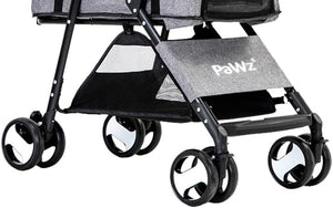 Pet stroller with 'PaWz' branding on a white background at Pet Servo