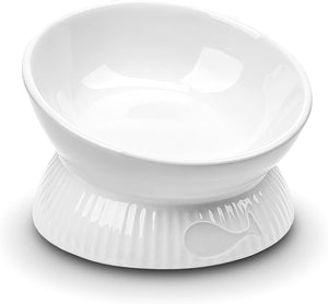 White ceramic bowl on a white background at Pet Servo