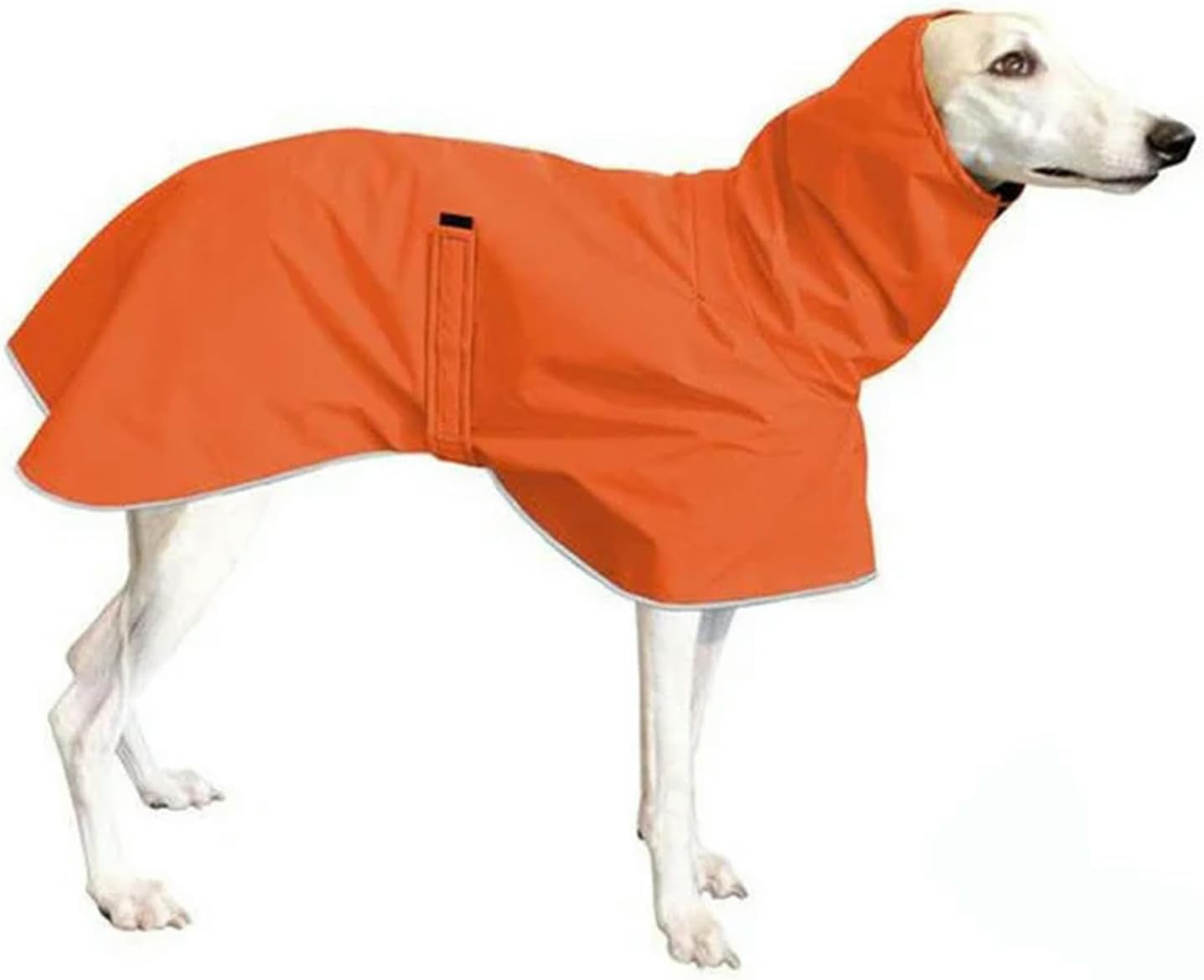 Orange Waterproof Fleece Coat for Whippets & Greyhounds - Petservo