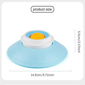 Silicone cup with measurements on a white background at Pet Servo