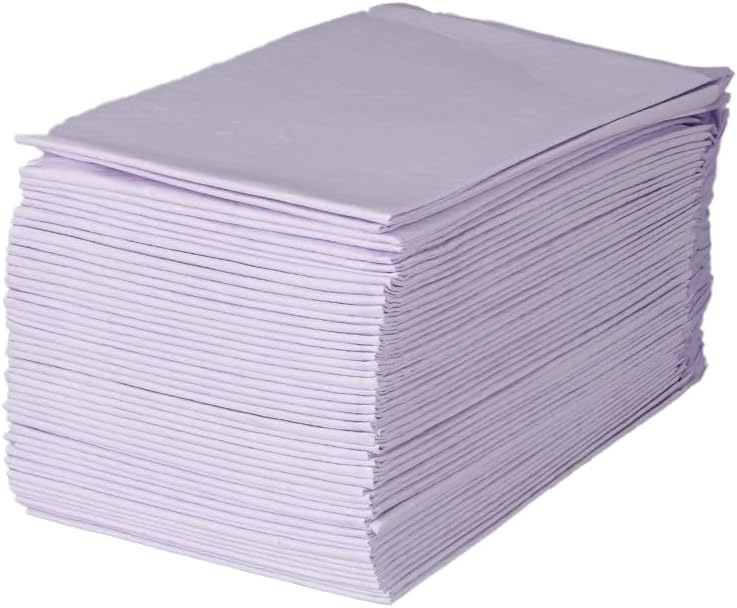 A large stack of light purple or lavender paper envelopes, neatly piled and photographed against a plain white background at Pet Servo
