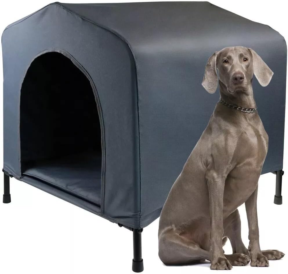 Paws & Claws - Elevated Pet House with Cushion, Large, 102 x 84 x 93 cm