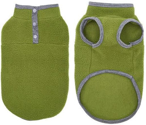 Green Dog Winter Vest – Warm Polyester Jacket Small Dogs - Petservo