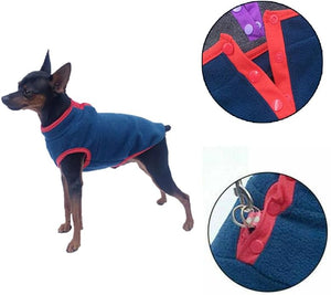 Blue Dog Winter Vest Warm Polyester Jacket for Small Breeds - Petservo