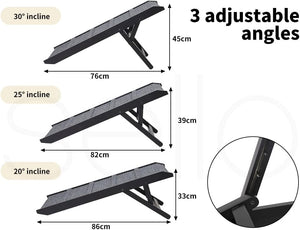 PaWz Adjustable Dog Ramp Height Stair for Bed Sofa Cat Dogs Folding Portable at Pet Servo