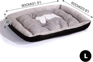 PaWz Large Dog Bed with Warm Mattress Cushion with Non-Slip Bottom and PP Cotton at Pet Servo