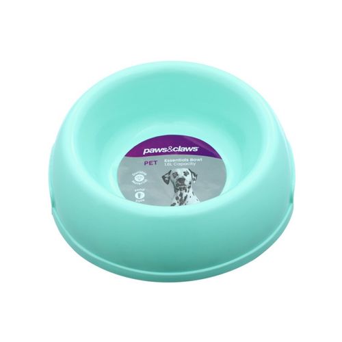 Paws & Claws - Pet Essentials 1.6L/21cm Bowl Asst LRG 4x