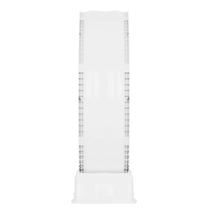 White pillow with a decorative pattern on a white background