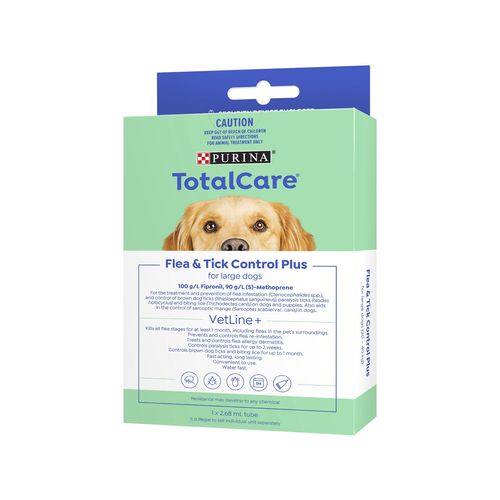 Purina Large Dogs Total Care Flea And Tick Control Plus - petservo