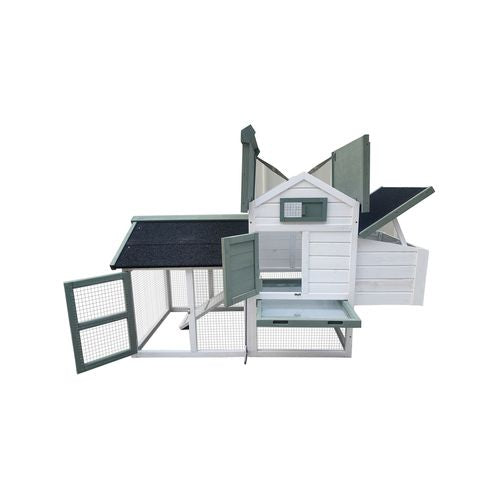 YES4PETS - Medium Chicken Coop Rabbit Hutch Guinea Pig Cage Ferret House